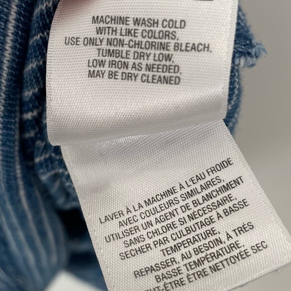 Anthropologie Postmark Heather Indigo Blue Crop Mockneck Tank Size XS. L2 - Picture 7 of 7